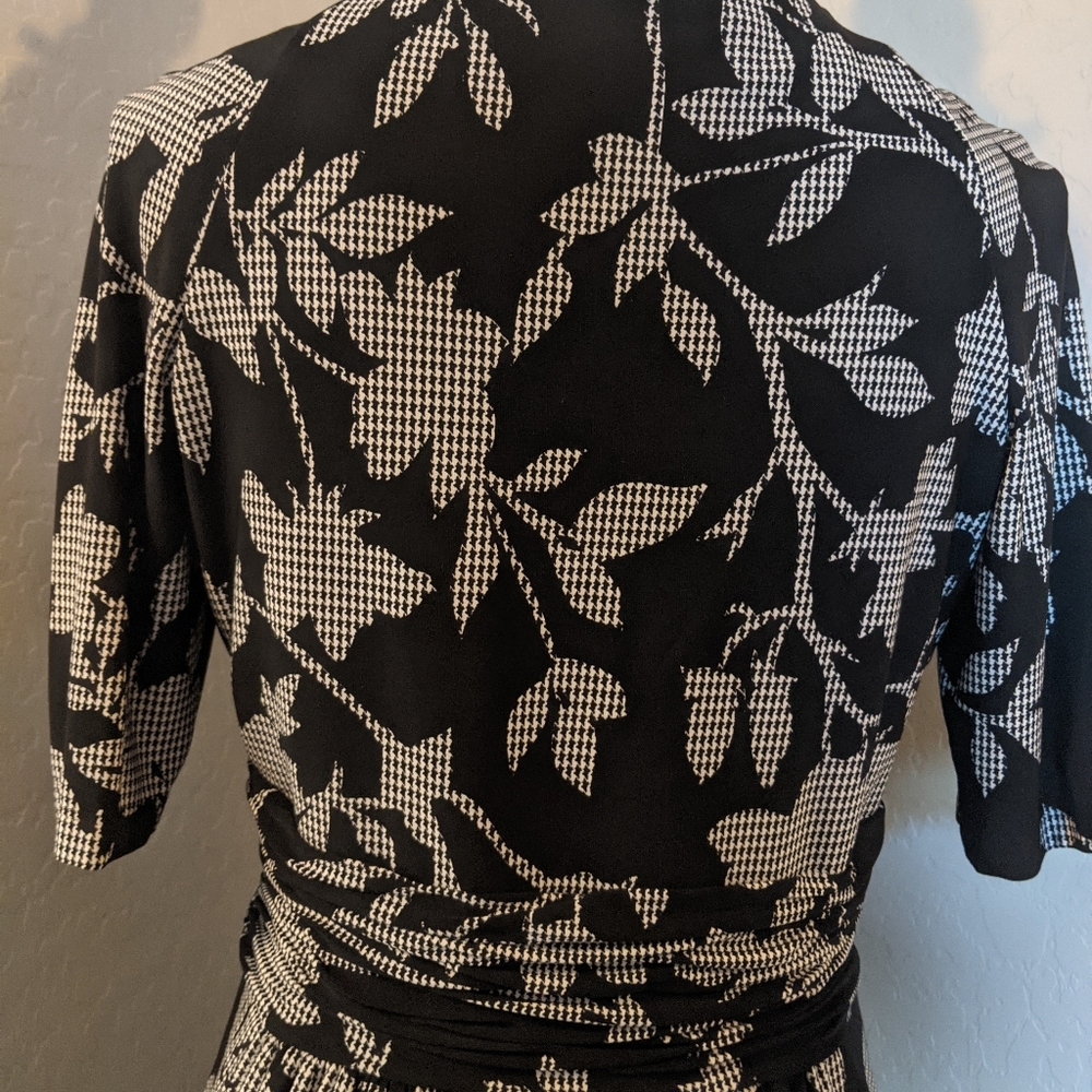 Jones New York Midi Dress w/ Faux Belted High Waist Size 8 - Picture 5 of 5